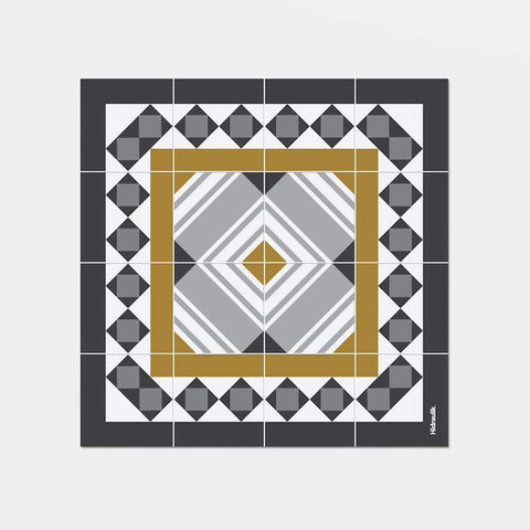 Hidraulik square vinyl coasters tile pattern Muntaner design